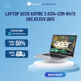 Laptop Acer Aspire 3 A314-23M-R4TX (NX.KEXSV.001) (AMD Ryzen 5 7520U) (Bạc) - Bảo hành 12 tháng