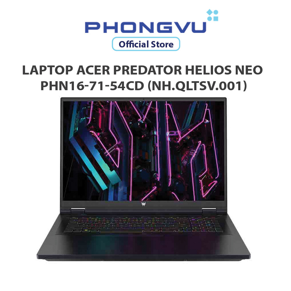 Máy tính xách tay/ Laptop Acer Predator Helios Neo PHN16-71-54CD (NH.QLTSV.001) (i5-13500HX) (Đen) -
