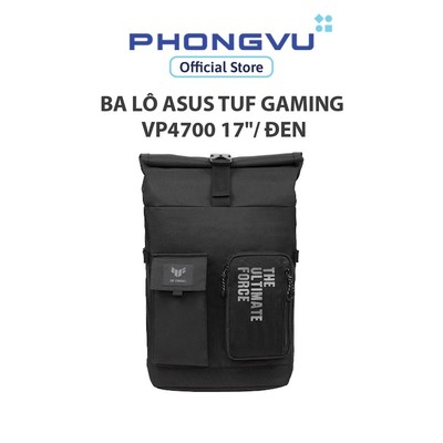 Ba lô Asus TUF Gaming VP4700 17"/ Đen (Quà tặng)