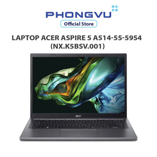 Laptop Acer Aspire 5 A514-55-5954 (NX.K5BSV.001) (i5-1235U) (Xám) - Bảo hành 12 tháng
