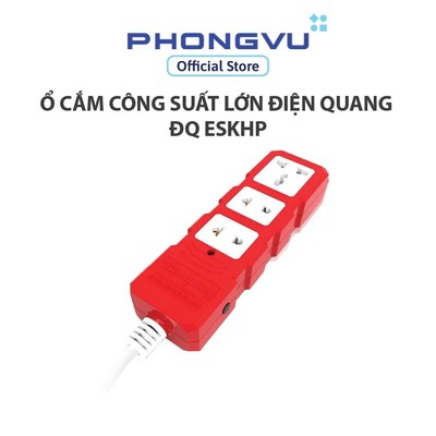 Ổ cắm Công suất lớn Điện Quang ĐQ ESKHP ( 3 lỗ, dây dài 2m ) - Bảo hành 12 tháng