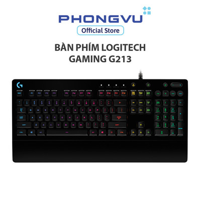 Bàn phím giả cơ Logitech Gaming G213 Prodigy RGB - Phím Mech-Dome 1ms - Bảo hành 24 tháng