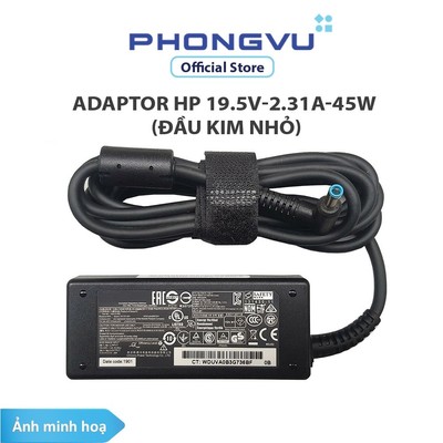 Bộ cấp nguồn/ Adaptor HP 19.5V-2.31A-45W (Đầu kim nhỏ) (4.5mm*3.0mm) Zin (NQ) - Bảo hành 12 tháng