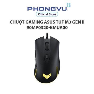Chuột gaming có dây ASUS TUF M3 Gen II - 8000 DPI - RGB Aura Sync - Siêu nhẹ 59g - Bảo hành 24 tháng