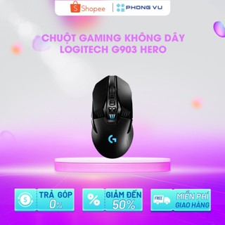 Chuột gaming không dây Logitech G903 Hero - Bảo hành 24 tháng