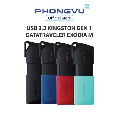 USB 3.2 Kingston Gen 1 DataTraveler Exodia M - Bảo hành 60 tháng