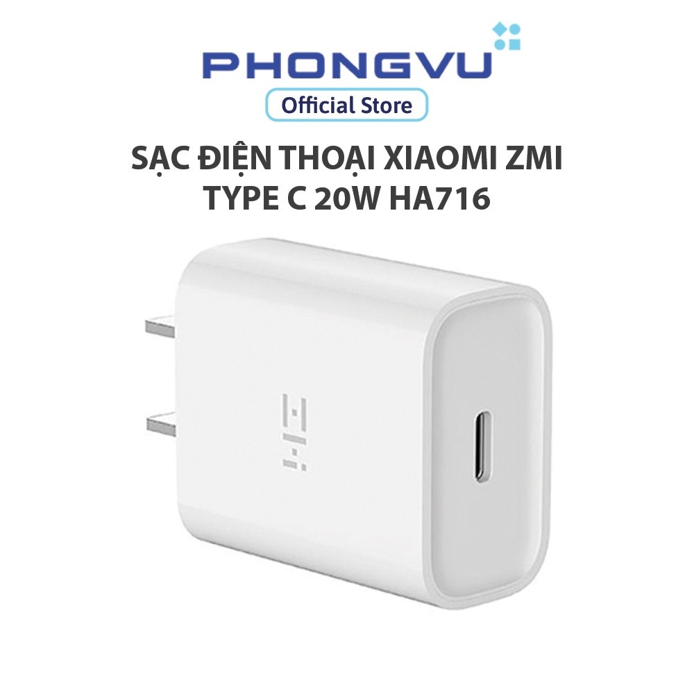 Sạc điện thoại Xiaomi ZMI Type C 20W HA716- Bảo hành 12 tháng