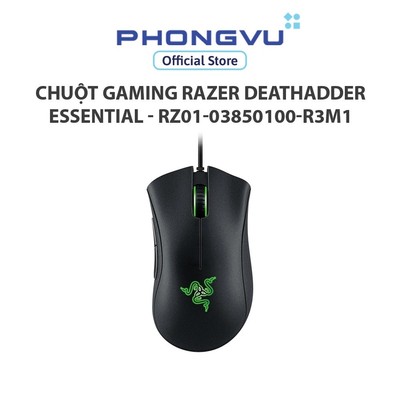 Chuột gaming Razer DeathAdder Essential - 6400 DPI - 5 nút Hyperesponse - Bảo hành 24 tháng