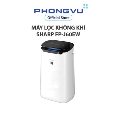 Máy Lọc Không Khí Sharp FP-J60EW 38W - Plasmacluster Ion - Lọc Haze - Bảo Hành 12 Tháng