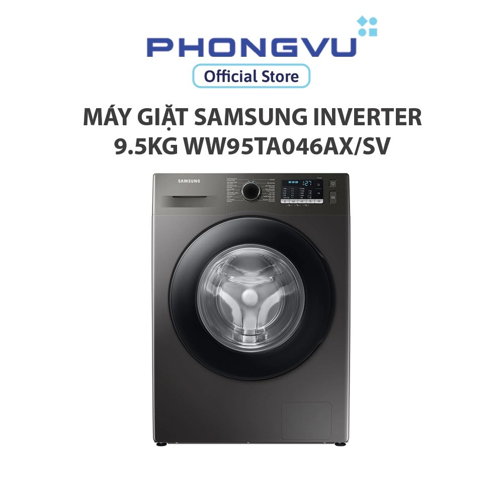 Máy giặt Samsung Inverter 9.5kg WW95TA046AX/SV - Cửa Trước, Giặt Sạch Sâu, Tiết Kiệm Điện - Bảo hành 24 tháng