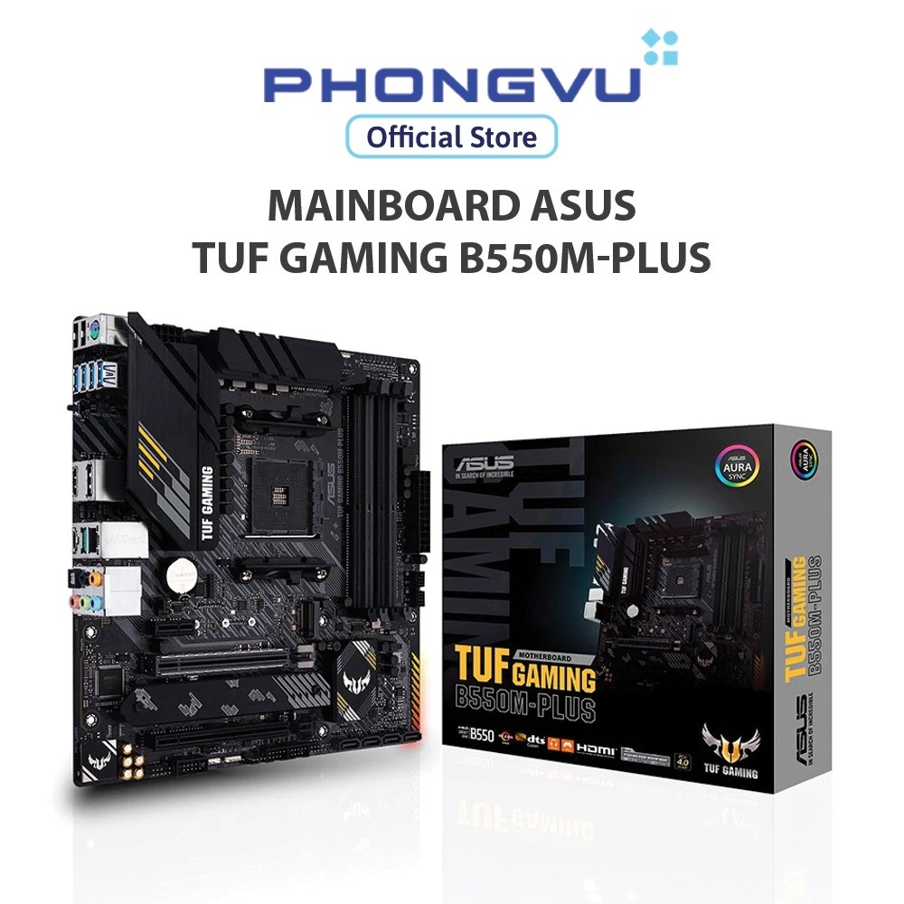 Mainboard ASUS TUF GAMING B550M-PLUS - Bảo hành 36 tháng