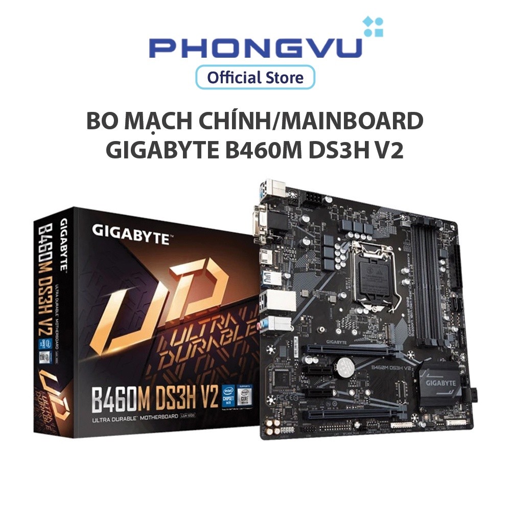 Bo mạch chính/Mainboard Gigabyte B460M DS3H V2 - Bảo hành 36 tháng
