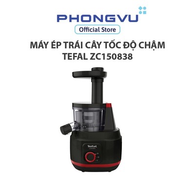 Máy Ép Chậm Tefal ZC150838 - Công Suất 150W, Ép Kiệt Bã, Chế Độ Đảo Chiều - Bảo Hành 24 Tháng
