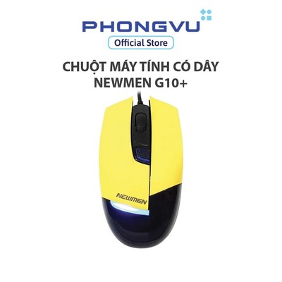Chuột máy tính có dây Newmen G10+ (Vàng) - Bảo hành 24 tháng