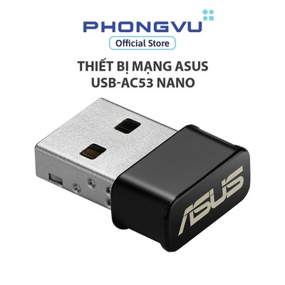 Thiết bị mạng Asus USB-AC53 Nano - Bảo hành 36 tháng