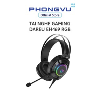Tai nghe gaming DareU EH469 RGB (Đen) - Bảo hành 12 tháng