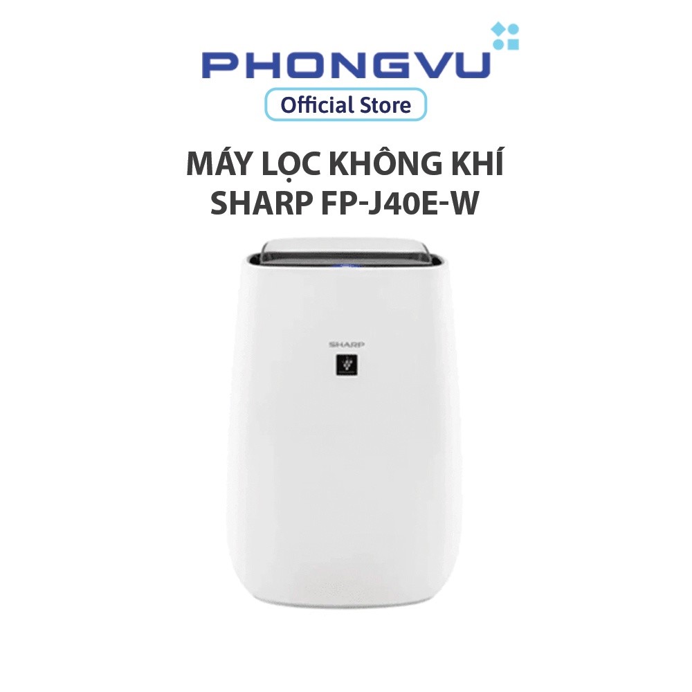Máy lọc không khí Sharp FP-J40E-W - Diện tích 30m² - Công nghệ Plasmacluster Ion - Bảo hành 12 tháng