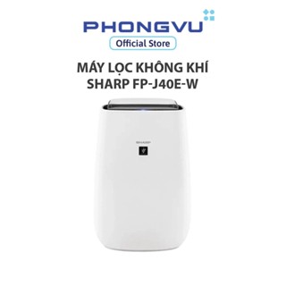 Máy lọc không khí Sharp FP-J40E-W - Diện tích 30m² - Công nghệ Plasmacluster Ion - Bảo hành 12 tháng