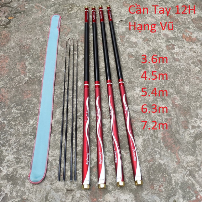 Cần Câu Tay 12H Hạng Vũ Siêu Khoẻ Tặng Ngọn Đặc Chuyên Săn Hàng