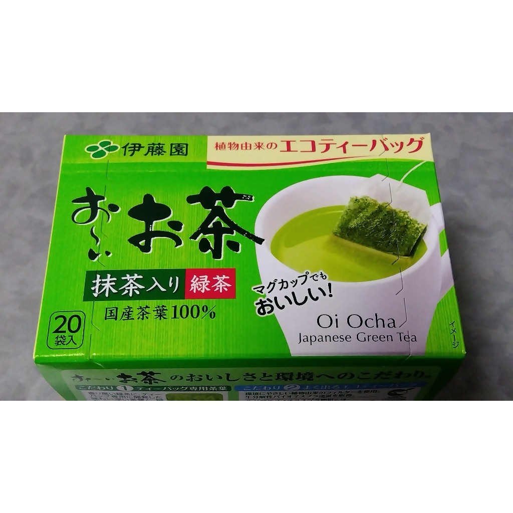 【Direct from Japan】Ohi Ocha "GREEN TEA" Tea Bag with Matcha Made by Itoen made in Japan used 100% Ja