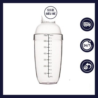  Bình lắc Shaker nhựa 350 - 530ml dùng trong pha chế có chia vạch 
