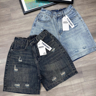  Quần Jean Ngố Nữ Tienstyle Cào Lưng Chun Quần Bò Lửng Ngố Chun Lưng Dây Eo Quần Ngố Jean BIGSIZE 80kg 