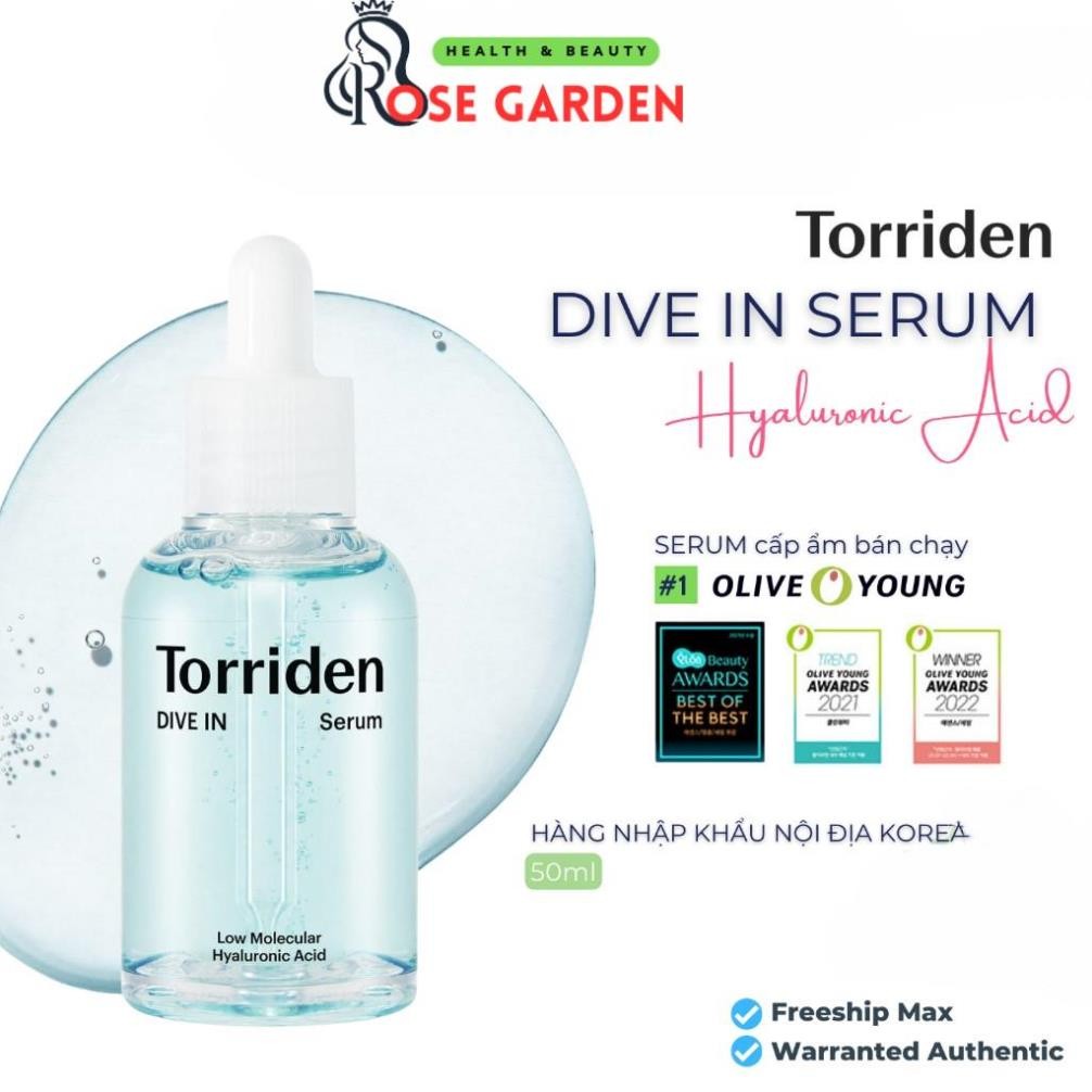 Serum DIVE IN TORRIDEN HA phân tử thấp dưỡng ẩm sâu cho da thiếu nước 50ml