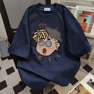Áo thun ngắn tay cá nhân 100% Cotton đường phố cổ tròn dành cho nữ Unisex