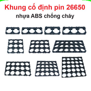 [Giá sỉ] Khung cố định pin 26650 nhựa ABS chống cháy