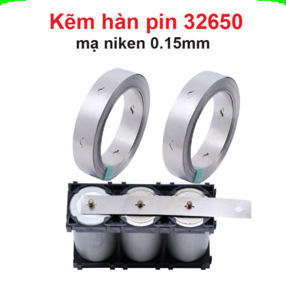(1 mét) Kẽm hàn pin 32650 mạ niken 0.15mm