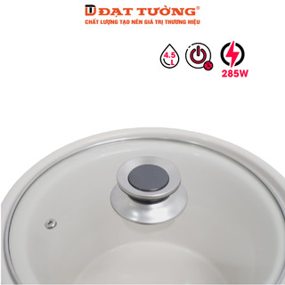 Nồi Nấu Chậm 4,5 Lít Đạt Tường, Kho Thịt, Hấp, Đa Năng, Giữ Nhiệt Lâu với Lõi Sứ Ceramic– DTSC-45