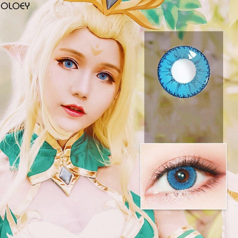 [HOT] [Giao ngay] Lens cosplay mã Diamond nhiều màu Xiao/Klee/Keqing/Rem/Emilia/Ohto Ai/Jeanne/LOL -