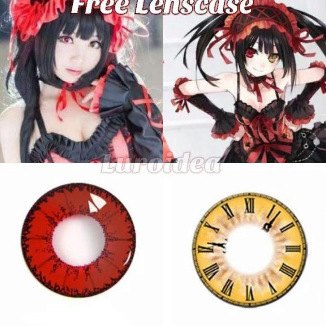 [HOT] [Giao ngay] Lens cosplay Kurumi - Bán lẻ chiếc đồng hồ [MouMou Lens]