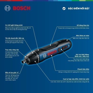 Máy vặn vít dùng pin Bosch GO GEN 2 (2 mũi vít)
