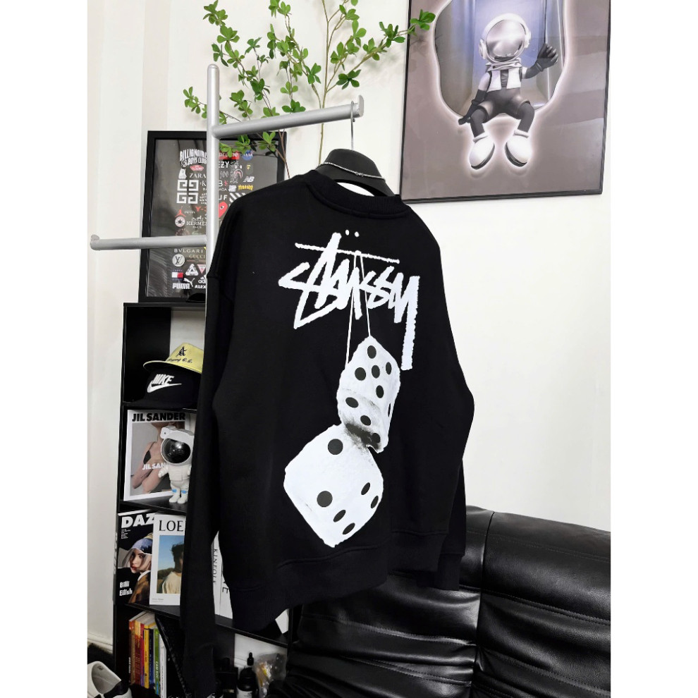 [Ảnh Thật] Áo Sweater Stussy FUZZY DICE - The Wind