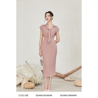 Chân váy bút chì hồng lợt thiết kế Elise ES2409127BKWOPK