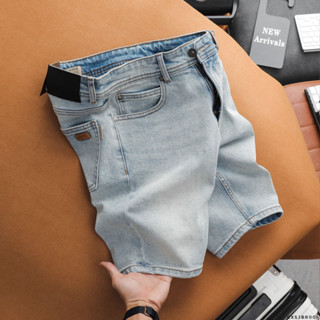 Quần Short Jean Nam XANH BẠC BBR xịn logo TAG DA Thật, Khuy Nút Titan Hàng Xuất Xịn Cao Cấp Có Big Size