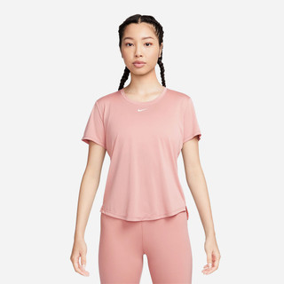 Áo Thun Tay Ngắn Thể Thao Nữ Nike Dri-Fit One Standard-Fit - Hồng  - DD0639-618