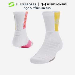 Vớ Thể Thao Under Armour Curry Playmaker Crew (1 Đôi) - Trắng  - 1358779-102