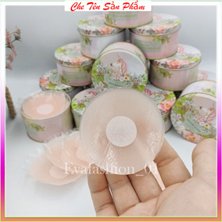 Hộp 10 Miếng dán ngực silicon hình tròn nhỏ gọn, tiện lợi dùng lại được nhiều lần - Hộp HT xinh xắn