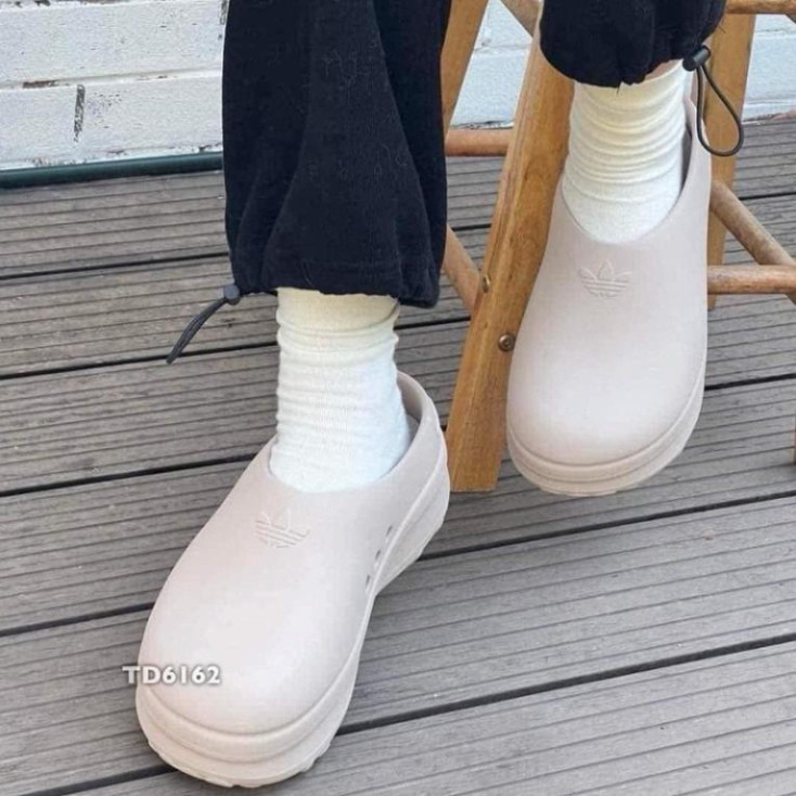 Giày Sục Nữ Adidas, Dép Sục Adidas Adifom Đế 5cm Bản S.Cấp Full Phụ Kiện