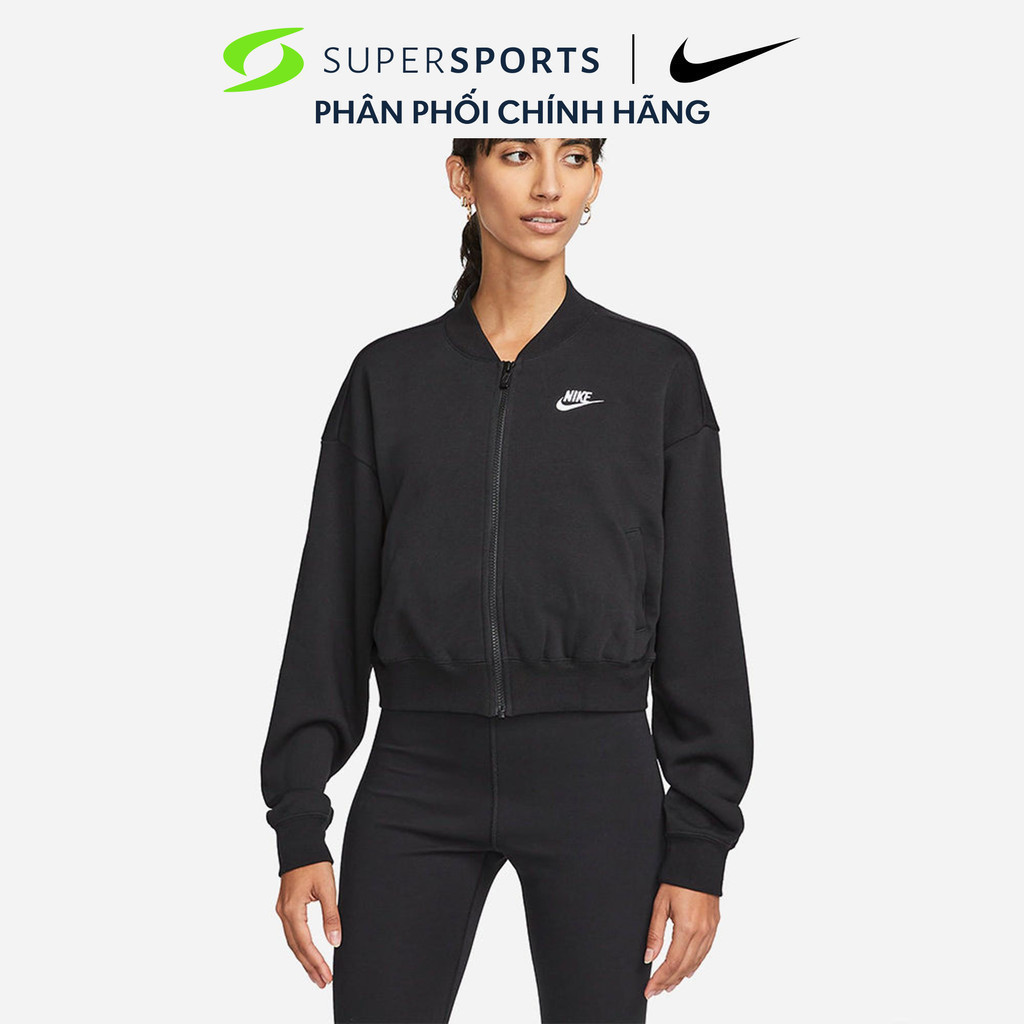 Áo khoác nữ Nike Club Flc Os Crp Fz Sw - FB7279-010