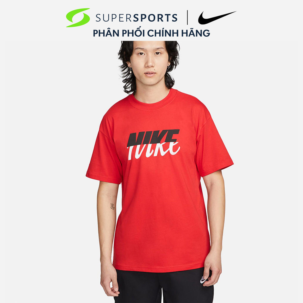 Áo Thun Tay Ngắn Nam Nike Sportswear Max90 - Đỏ  - FD1287-657