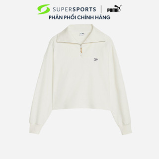 Áo Khoác Nữ Puma Downtown Half-Zip - Trắng  - 62145865