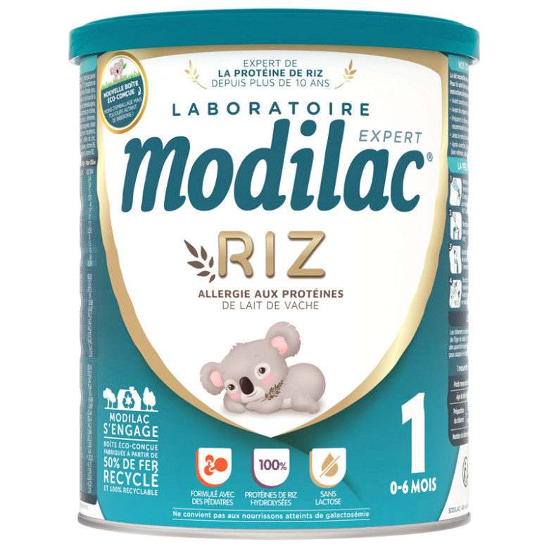 Sữa Modilac Riz Số 1,2,3 Lon 800g sữa bột công thức giúp bé dị ứngng đạm bò và bất dung nạp đường lactose Date 2025