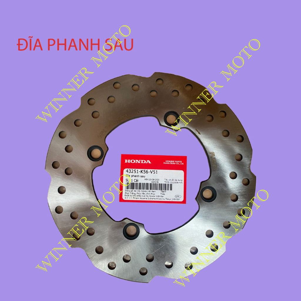 (Dĩa)- Đĩa phanh sau xe winner x