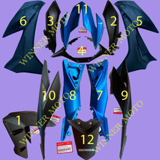 DÀN ÁO, BỘ NHỰA, VỎ XE WINNER X MÀU XANH ĐEN 2019 CHÍNH HÃNG HONDA