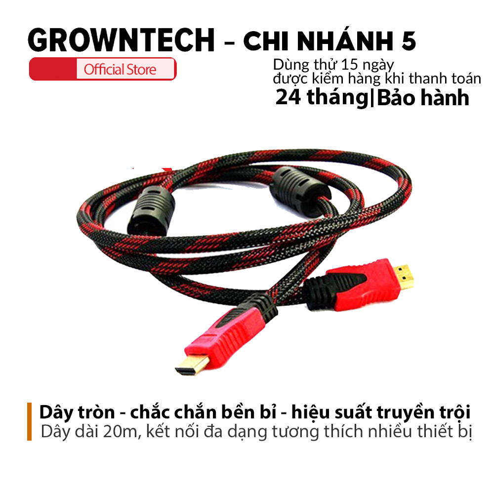 Dây HDMI to VGA tròn 20M tốc độ dẫn truyền cao có thể kết nối nhiều loại thiết bị
