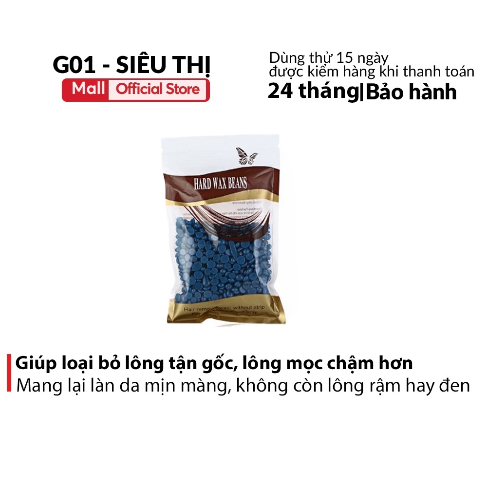Sáp wax lông nóng hạt đậu 100g giải pháp tẩy lông tại nhà hiệu quả an toàn cho mọi loại da