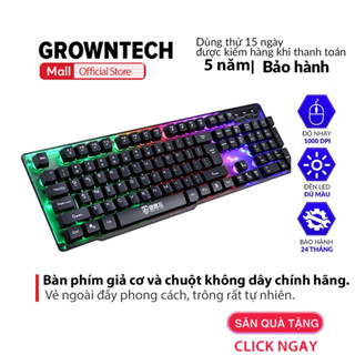 Bộ bàn phím giả cơ chuột không dây gaming chính hãng Deiog M302 đen trắng